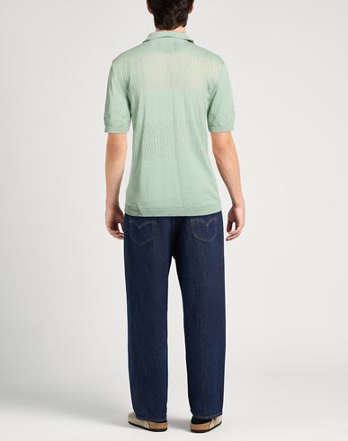 Homme Man Sweater Light green Size L Cotton