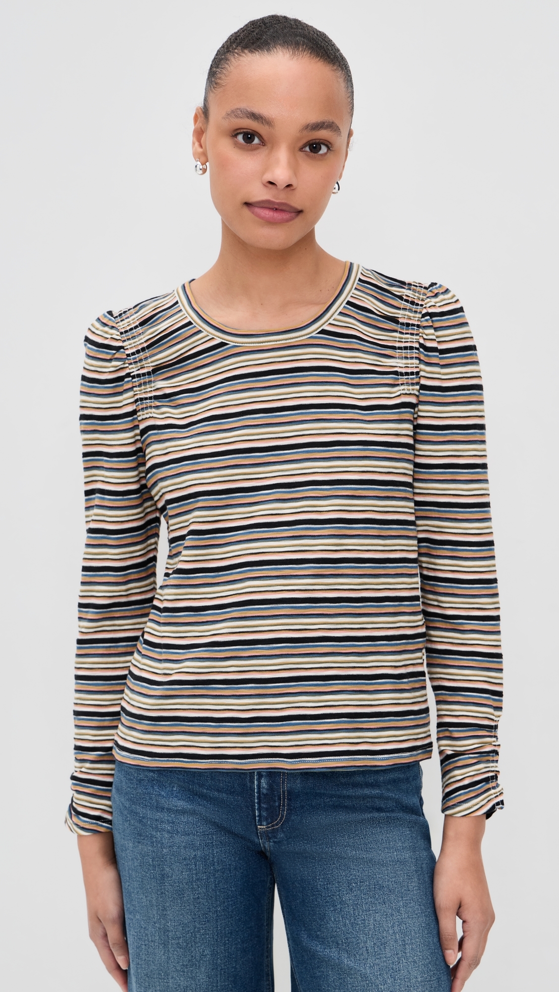Bouvet Tee Variegated Multi Stripe