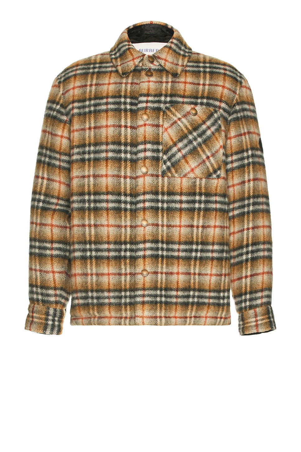 Burberry Overshirt in Beige Check - Brown. XL/1X also in