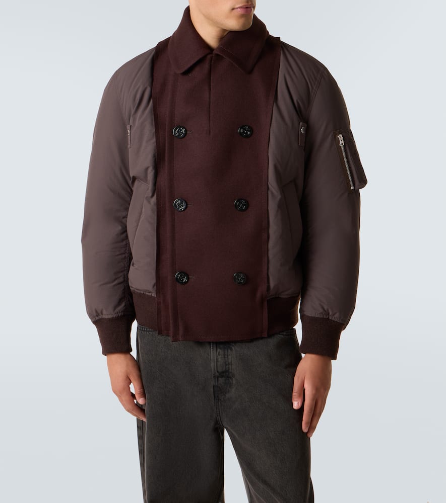 Wool puffer jacket