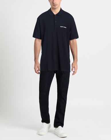 Man Polo shirt Midnight blue Size S Cotton