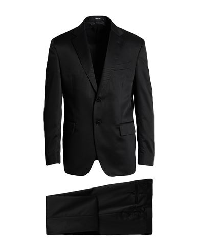 Man Suit Black Size 42 Virgin Wool, Polyamide