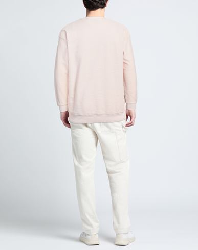 Man Sweatshirt Light pink Size L Cotton