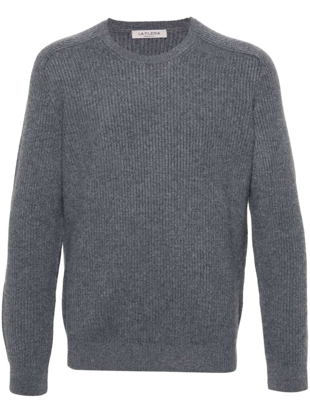 Ribbed-knit sweater - Grey