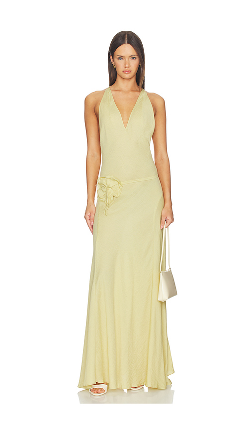 Mother of All Fran Belt Dress in Lemon. S. Also in XS, M