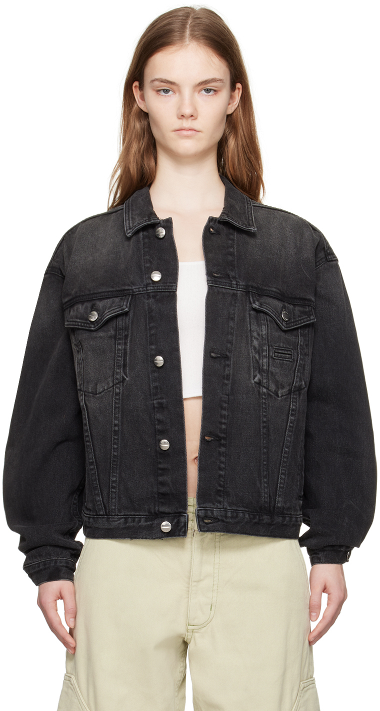 Rhude SSENSE Exclusive Black Denim Jacket
