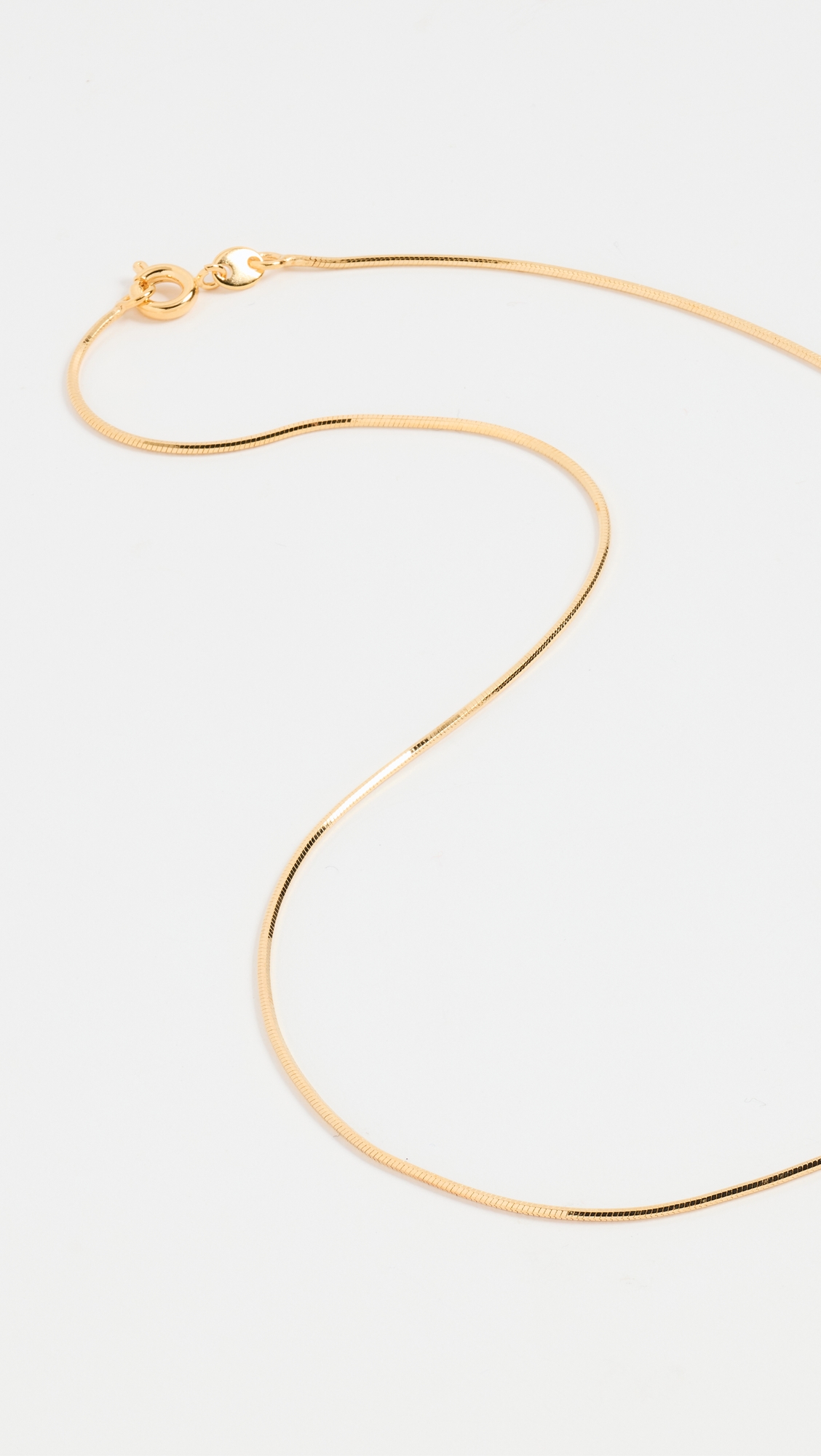 Mini Snake Necklace Gold One Size