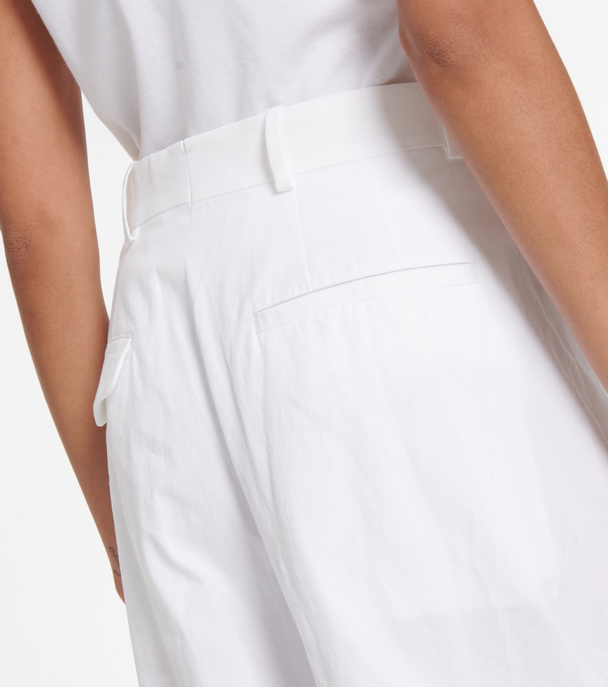 Dorothee wide-leg cotton canvas pants