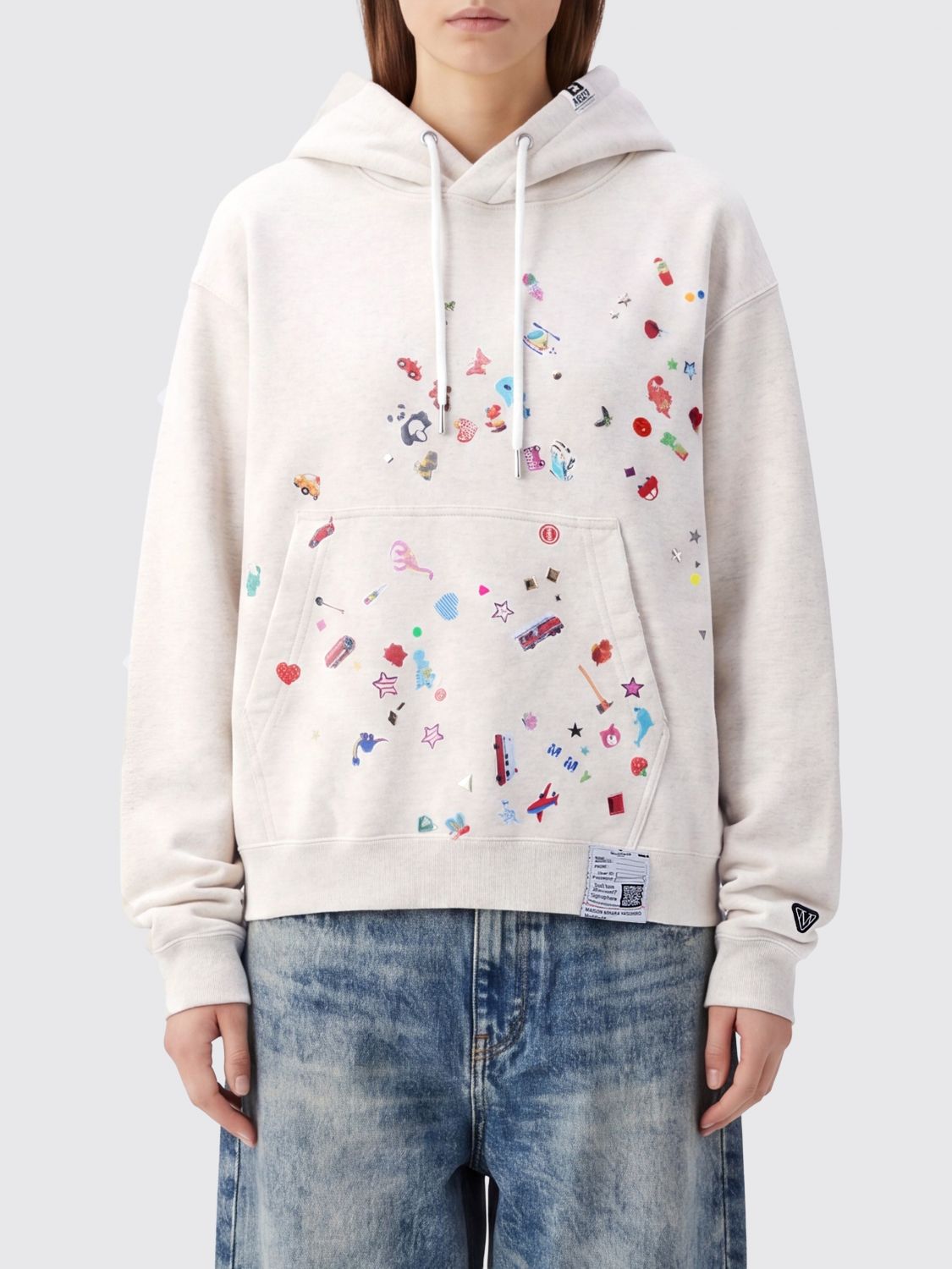Sweatshirt Woman color White