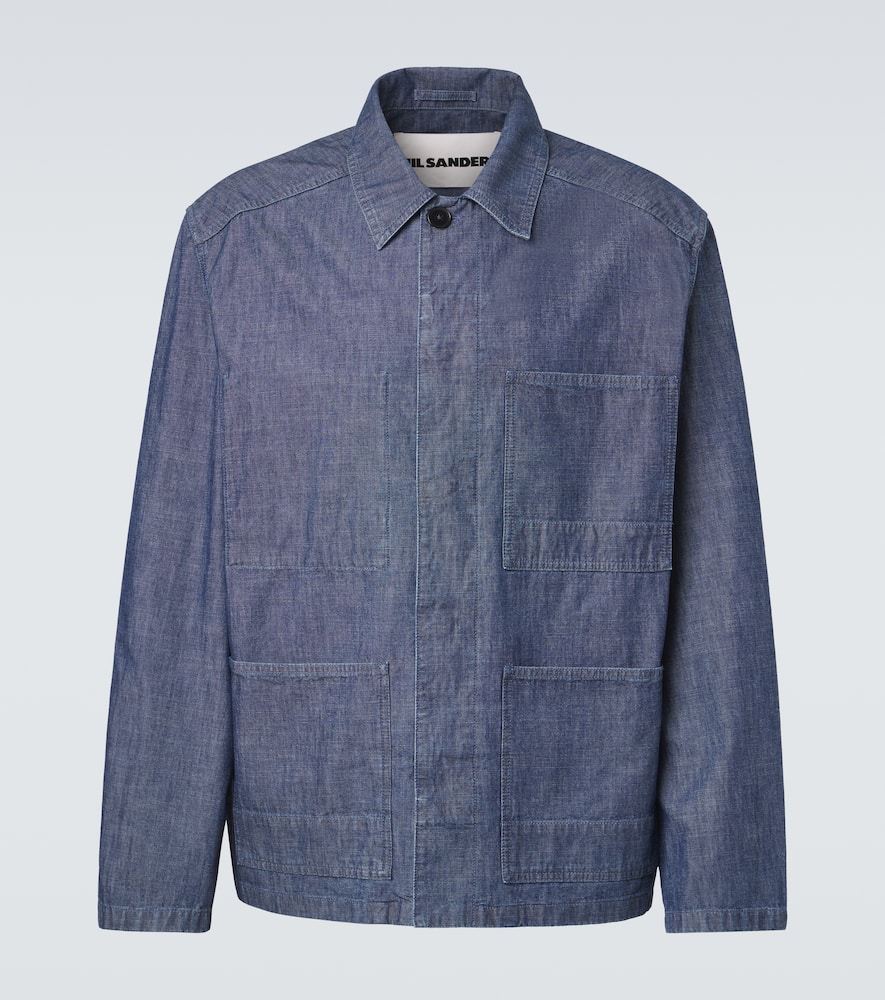Cotton chambray overshirt