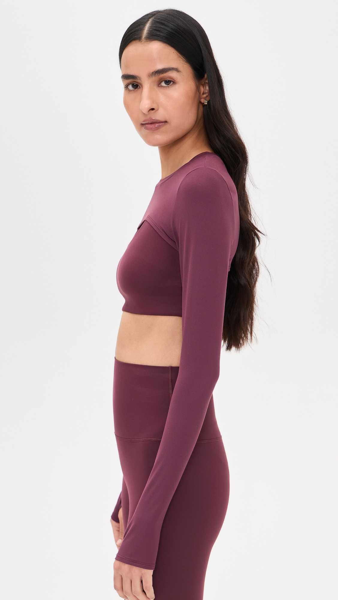 Amelia Airweight Lite Shrug Top DK CHERRY