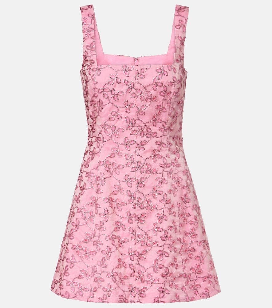 Floral sequined minidress