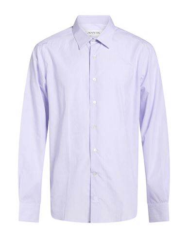 Man Shirt Lilac Size 15 Cotton