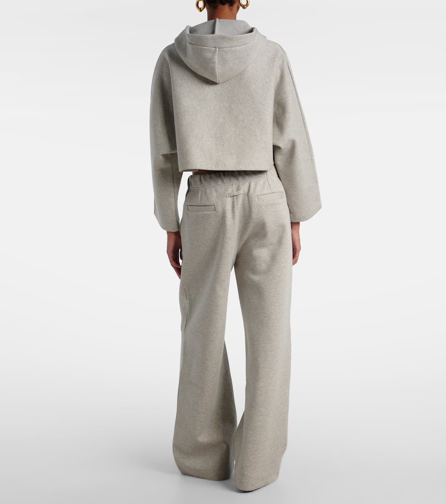 Embossed logo cotton sweatpants