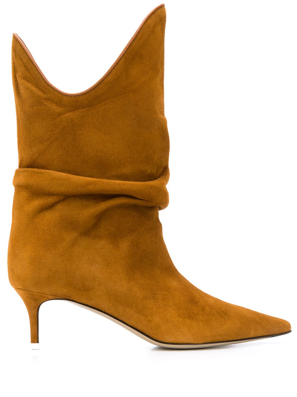Pointed slouched boots - Brown