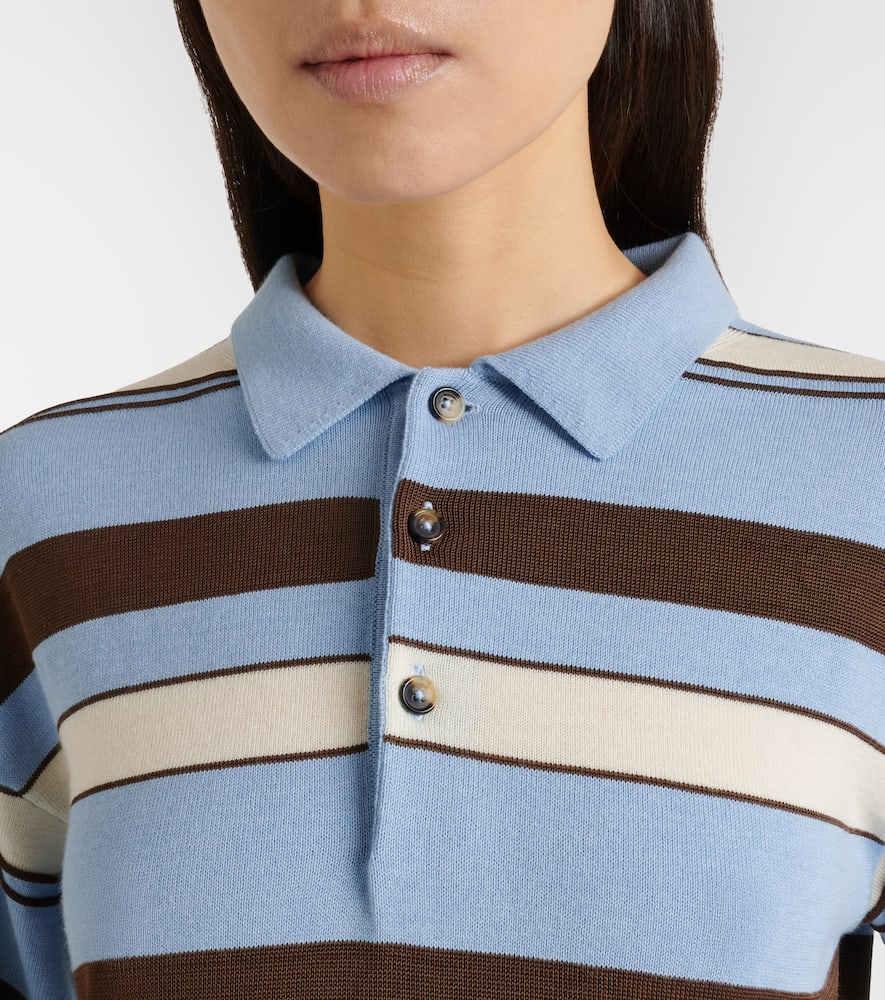 Striped polo shirt