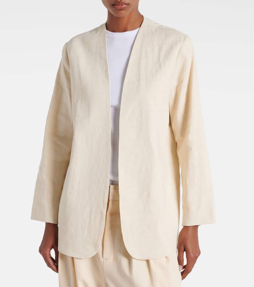 Belle linen-blend jacket