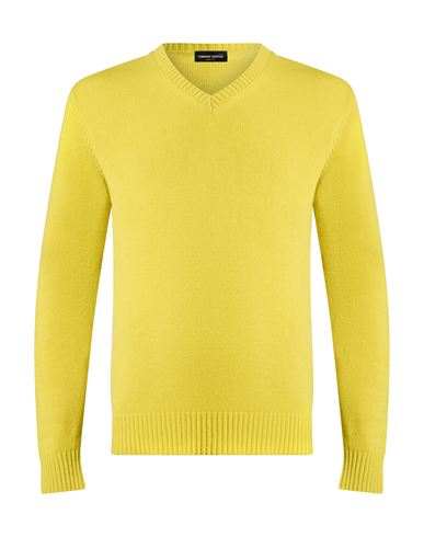 Man Sweater Lime green Size 36 Merino Wool, Cashmere
