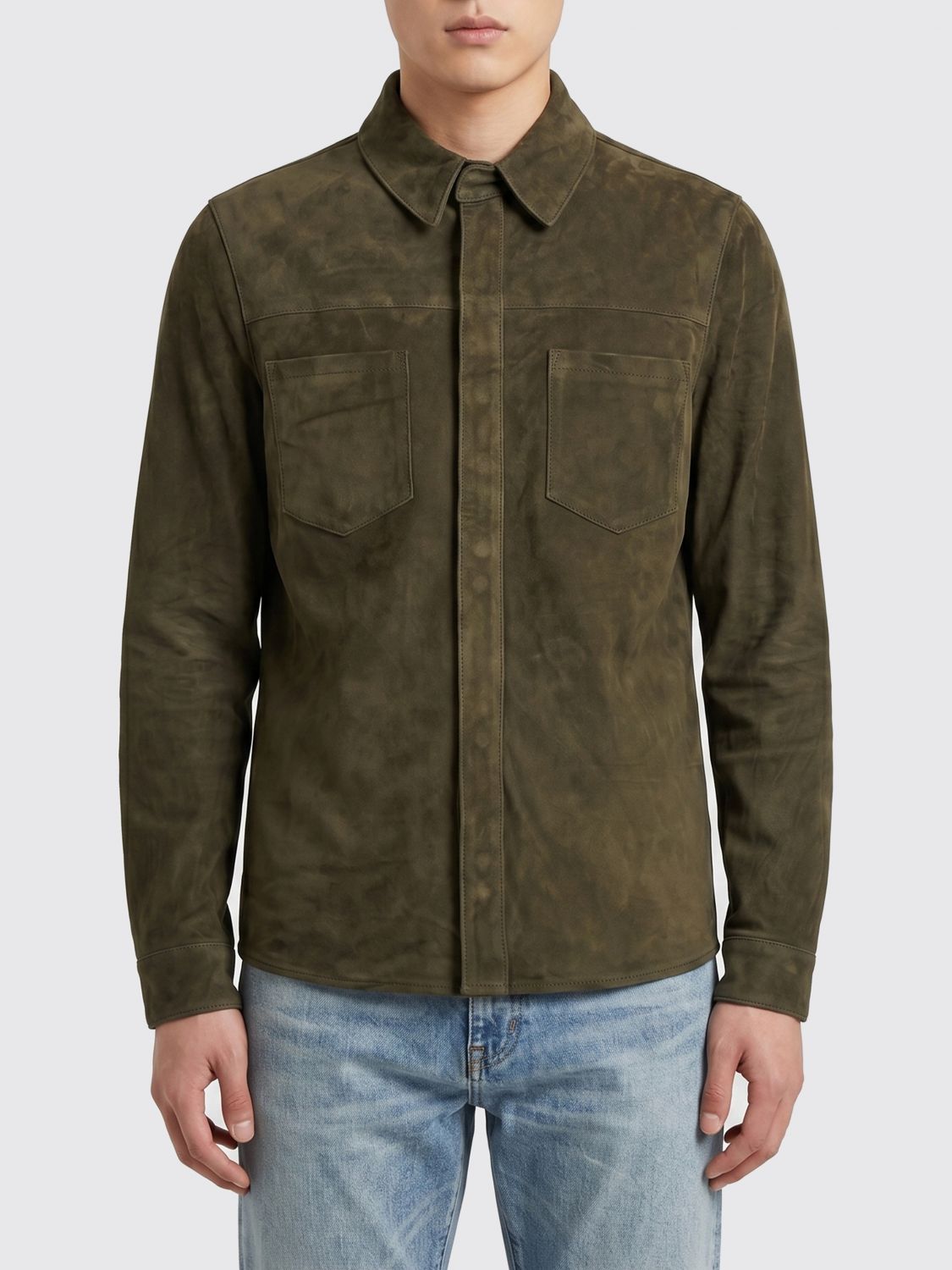Shirt Men color Green