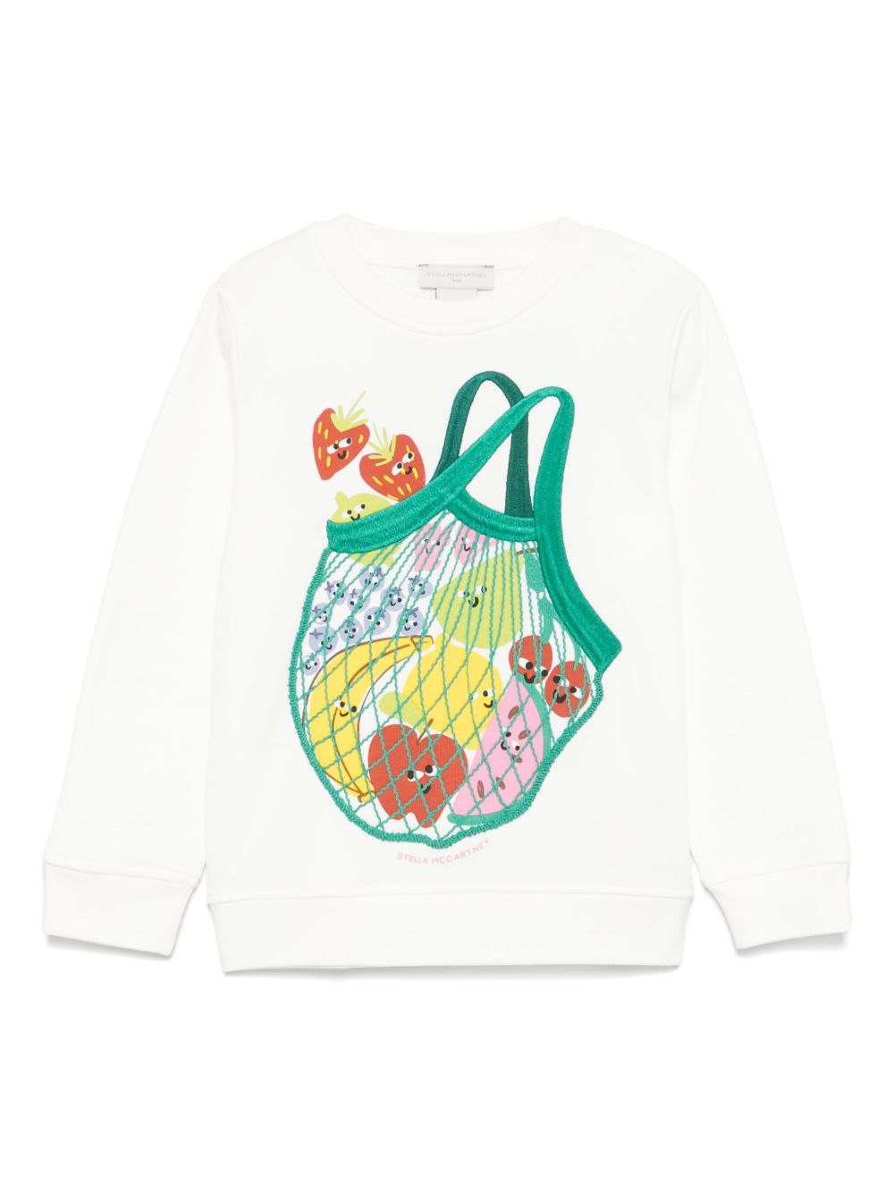 Stella McCartney Kids 키즈 fruit-print sweatshirt - White TW4A80Z0499