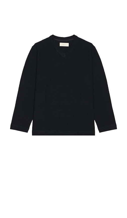 Jeanerica Luca V-Neck Sweater in Navy. - M also in S, XL/1X