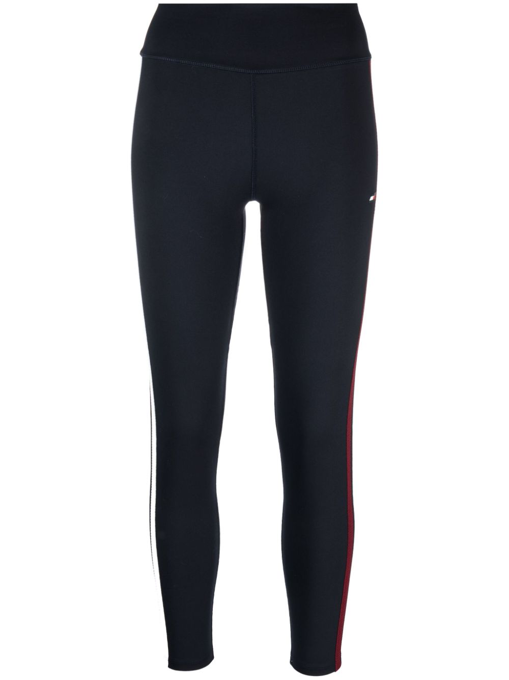 Sport 7/8 tape-detail leggings - Blue
