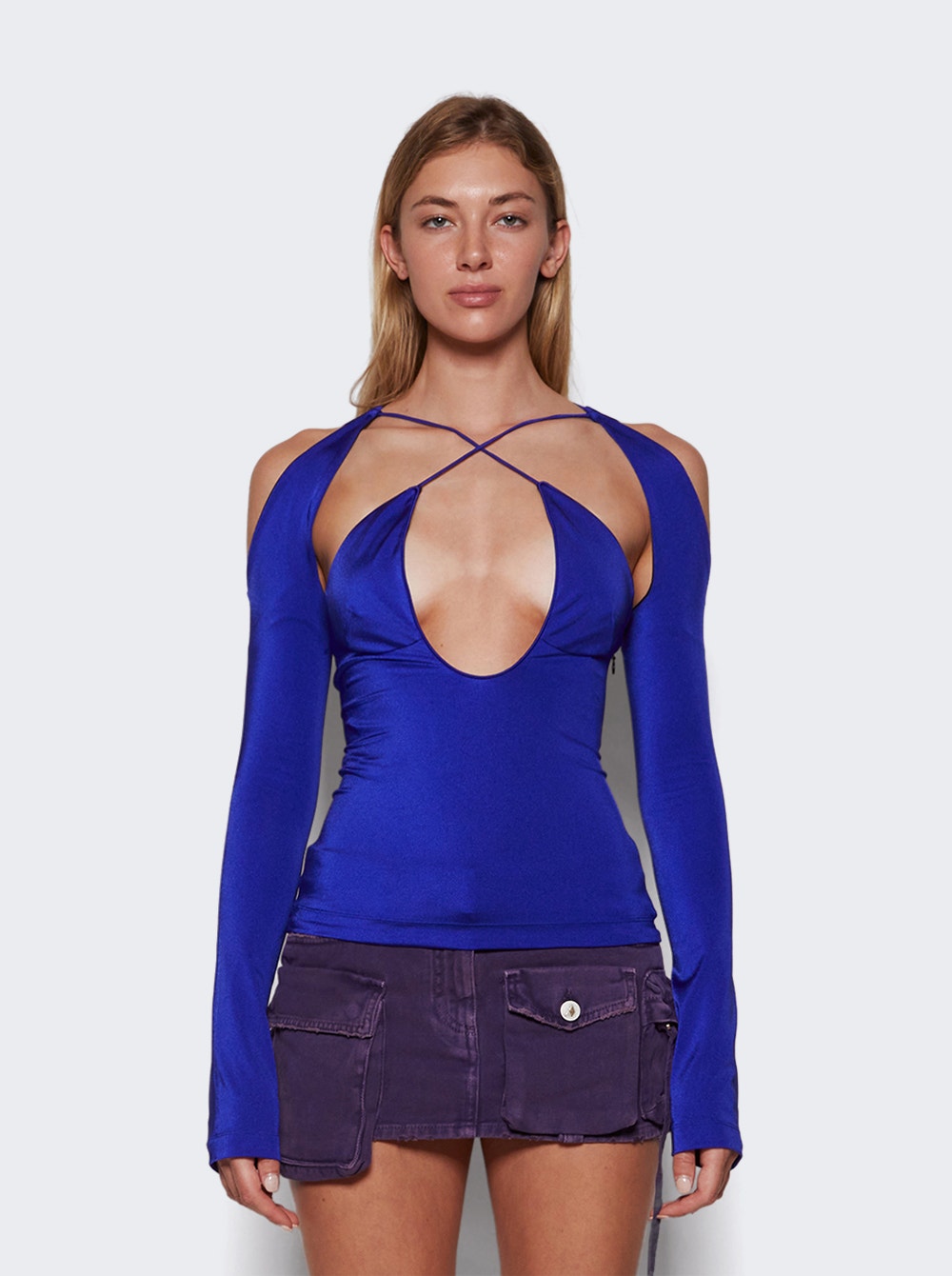 Zane cut-out top - Black