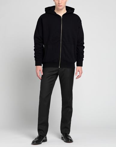 Man Sweatshirt Black Size L Cotton, Polyester