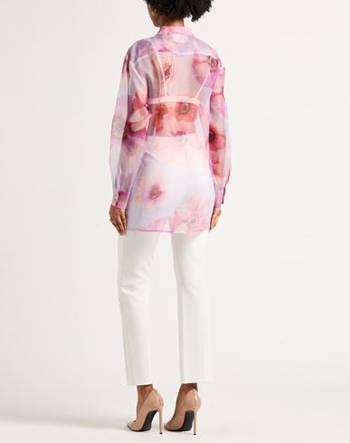 Woman Shirt Pink Size S Silk