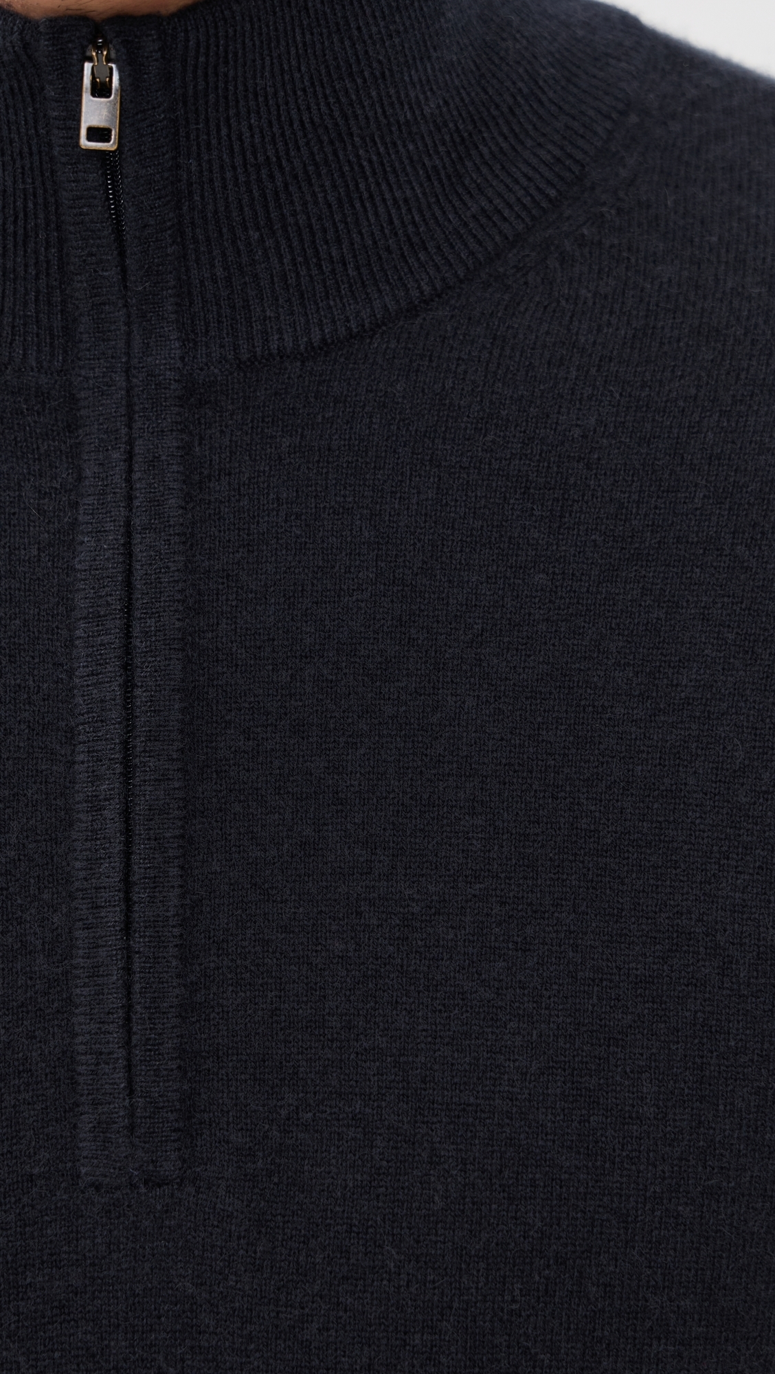 Cashmere Quarter Zip Sweater Coastal