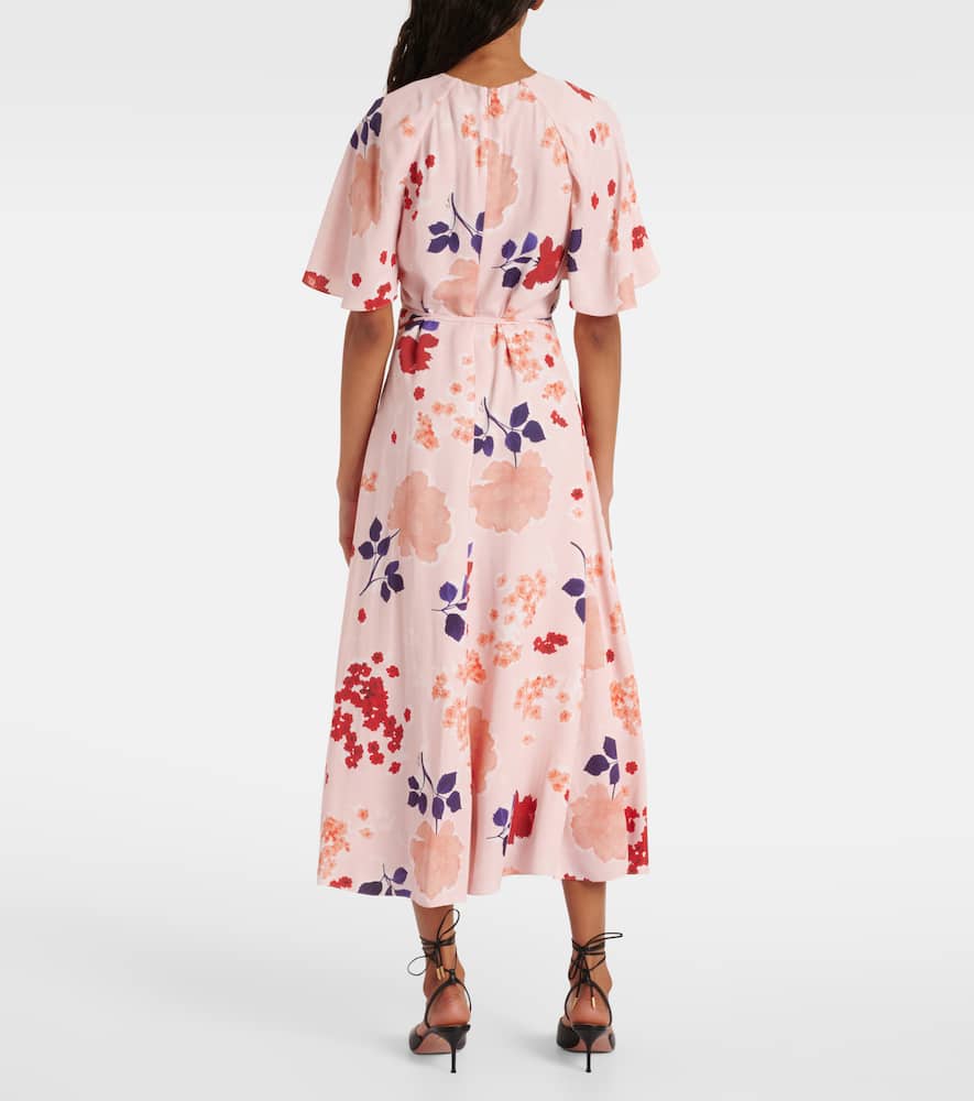 Floral shirt dress