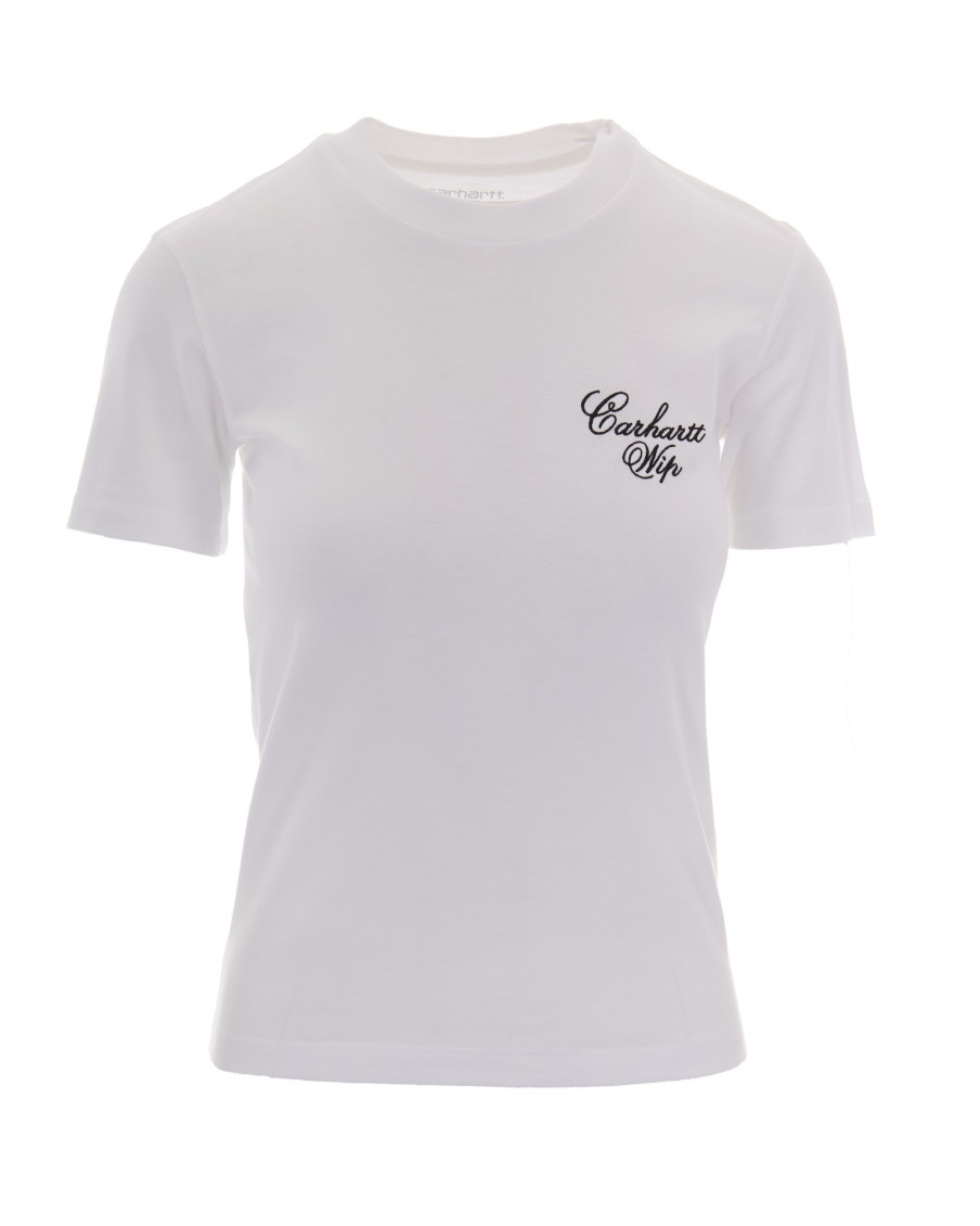 White Logo Crew Neck T-Shirt