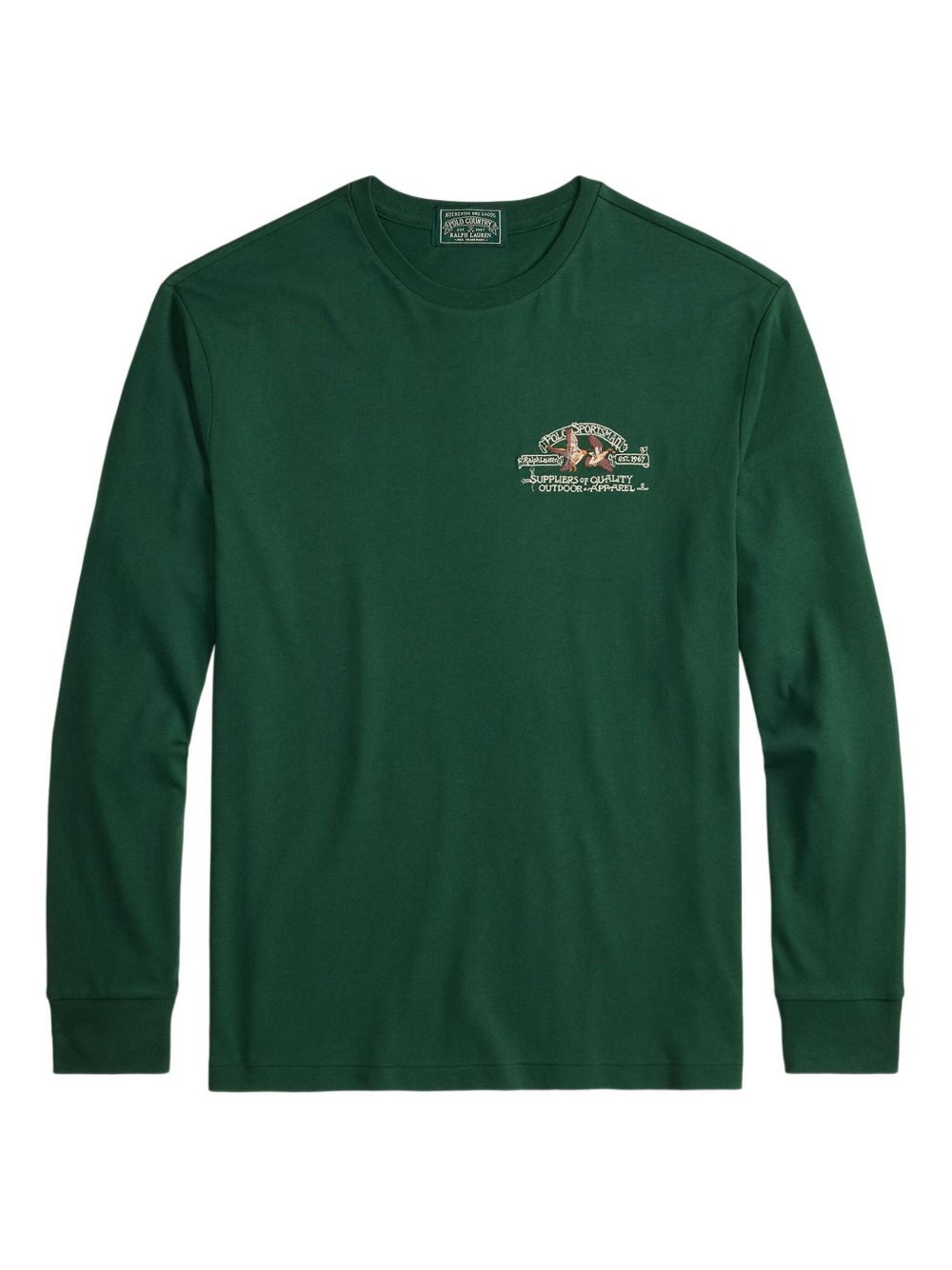 Logo-motif long-sleeve T-shirt - Green