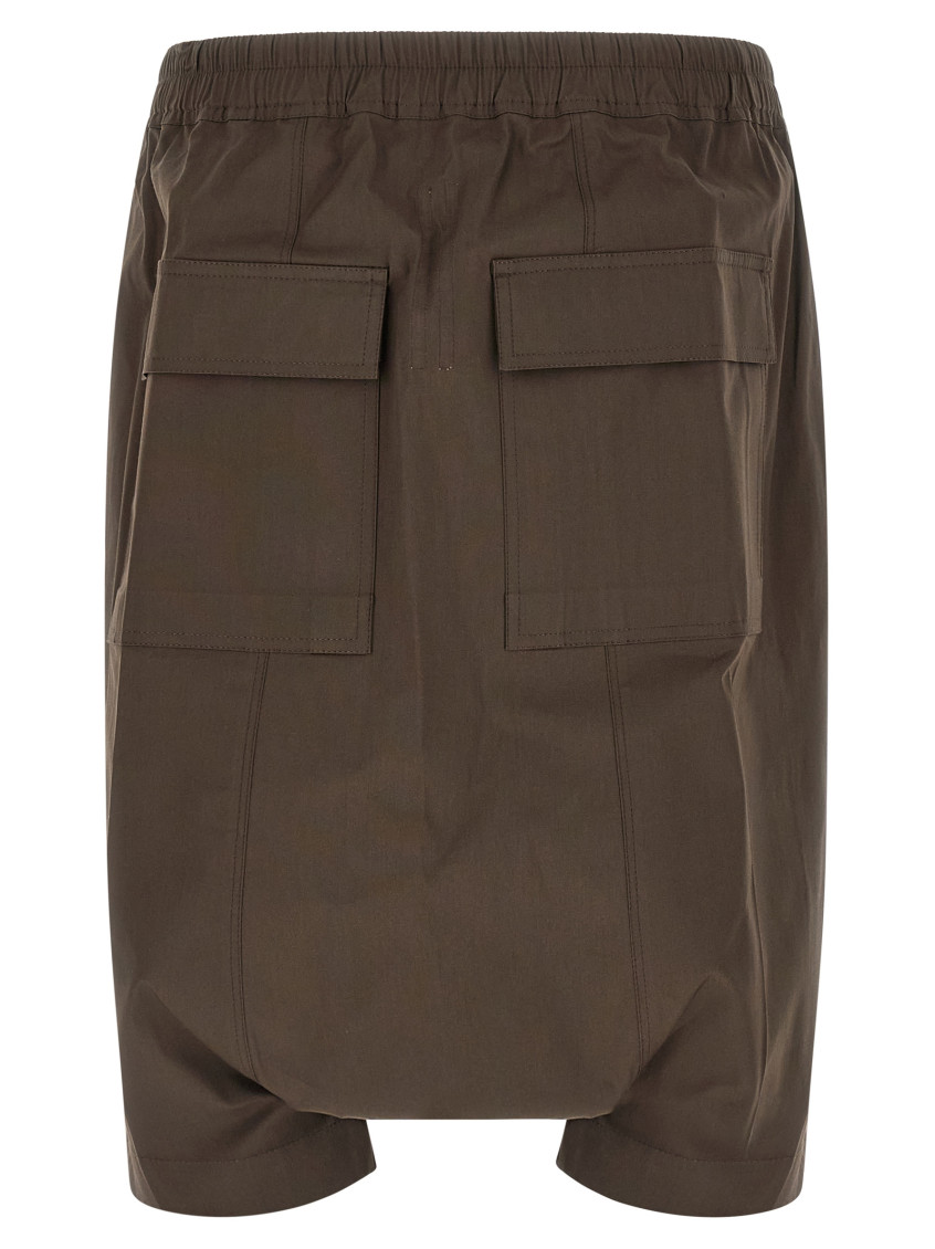 Rick Owens - pods label bermuda shorts back pocket