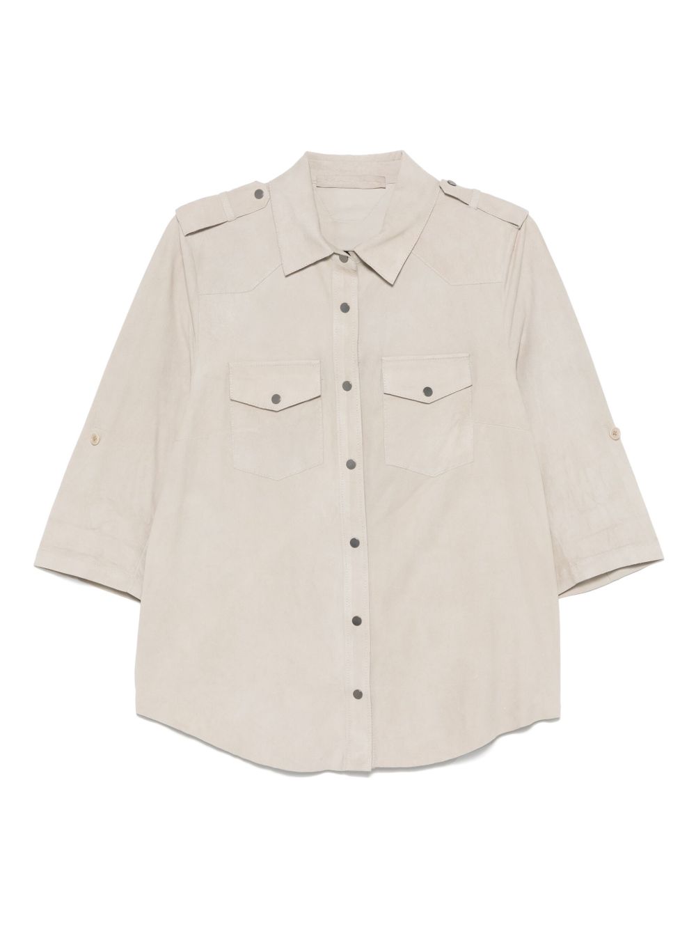 Salvatore Santoro suede shirt - Brown