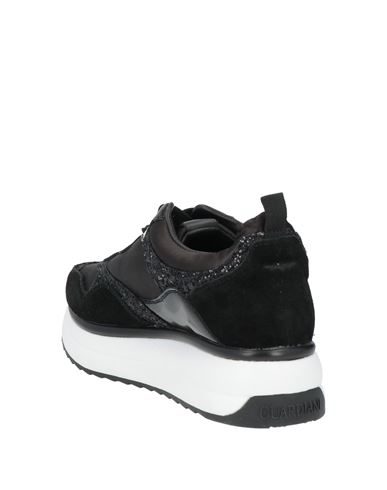 Woman Sneakers Black Size 5 Leather, Textile fibers