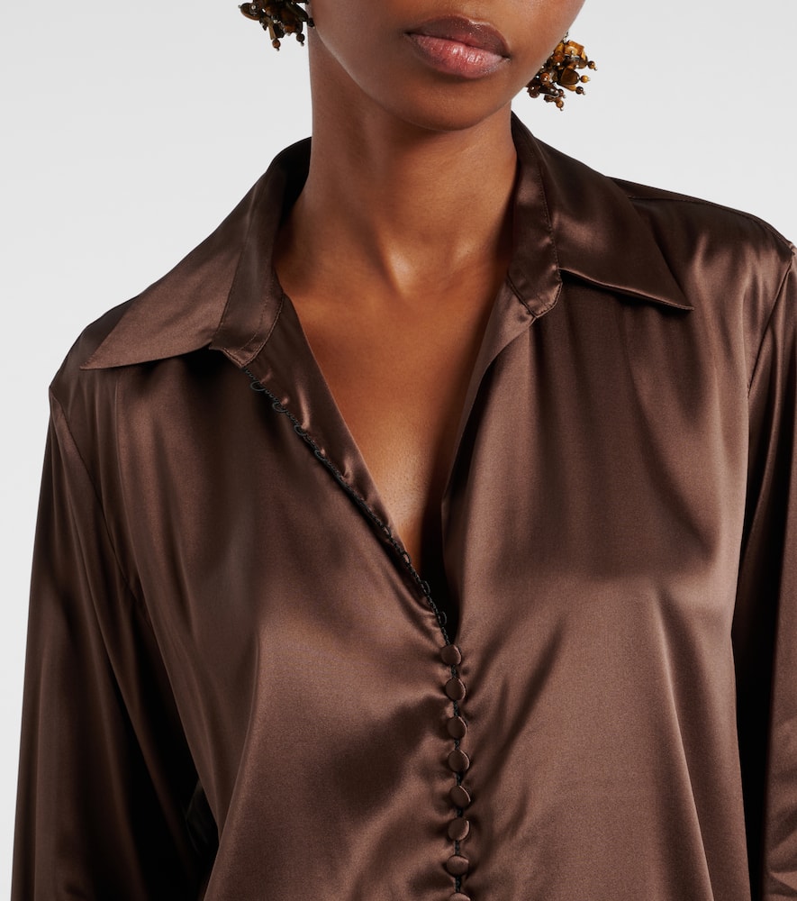 Silk-blend shirt