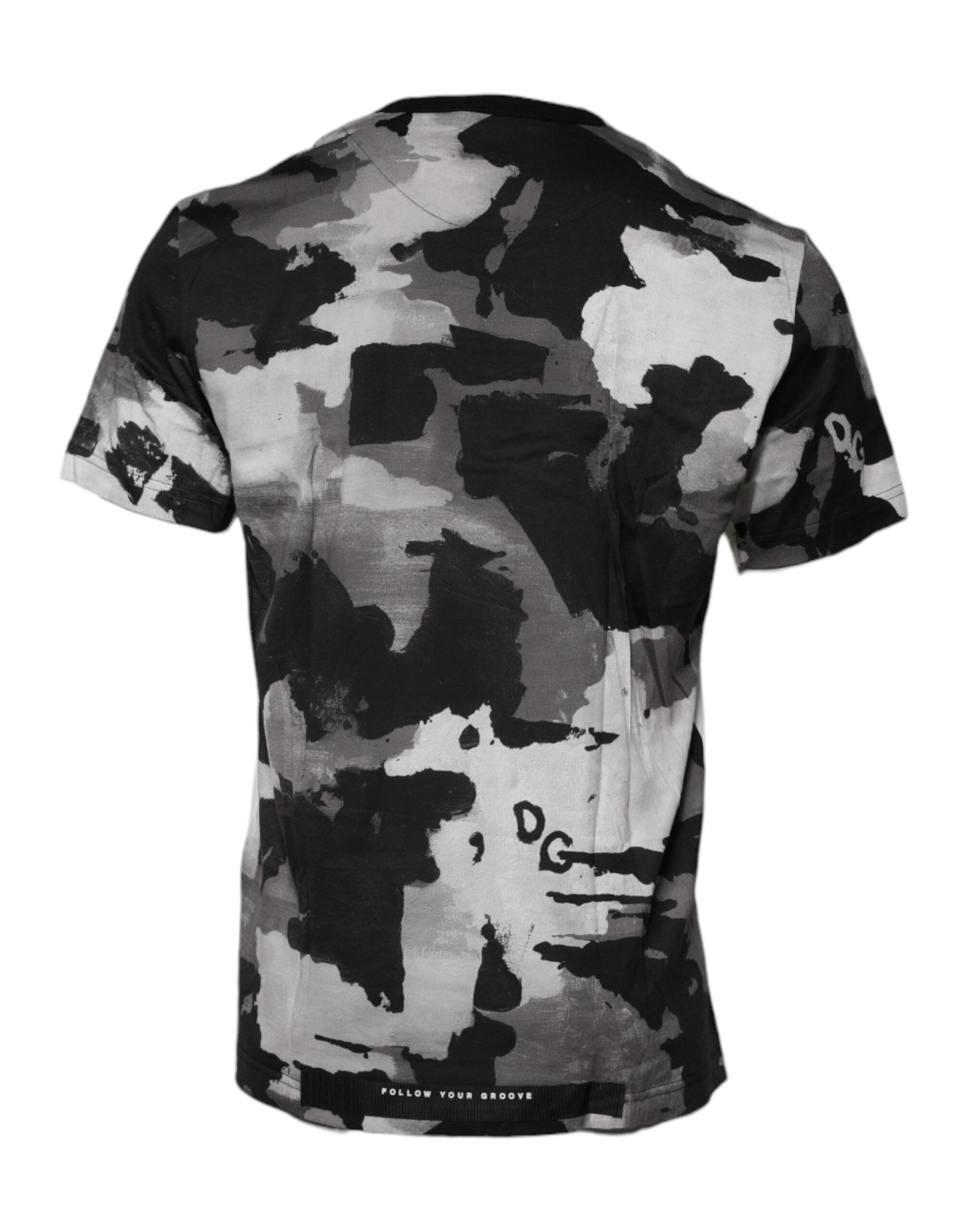 Camouflage Cotton T-Shirt — Multicolor
