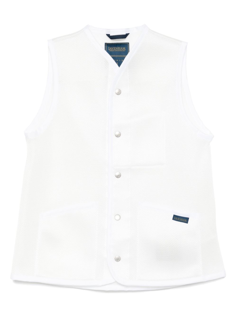 Comme Des Garçons Girl mesh gilet - White
