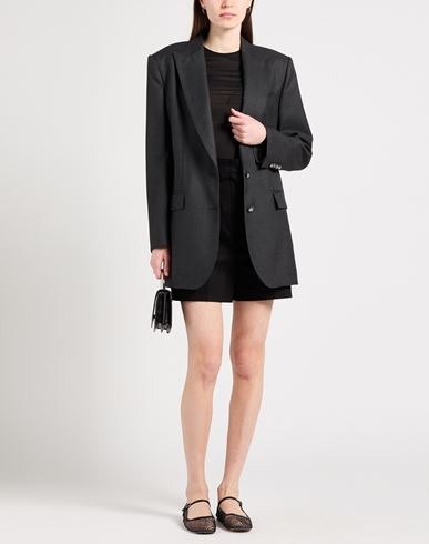 Woman Blazer Charcoal Size 10 Virgin Wool
