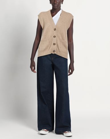 Woman Cardigan Beige Size S Cashmere