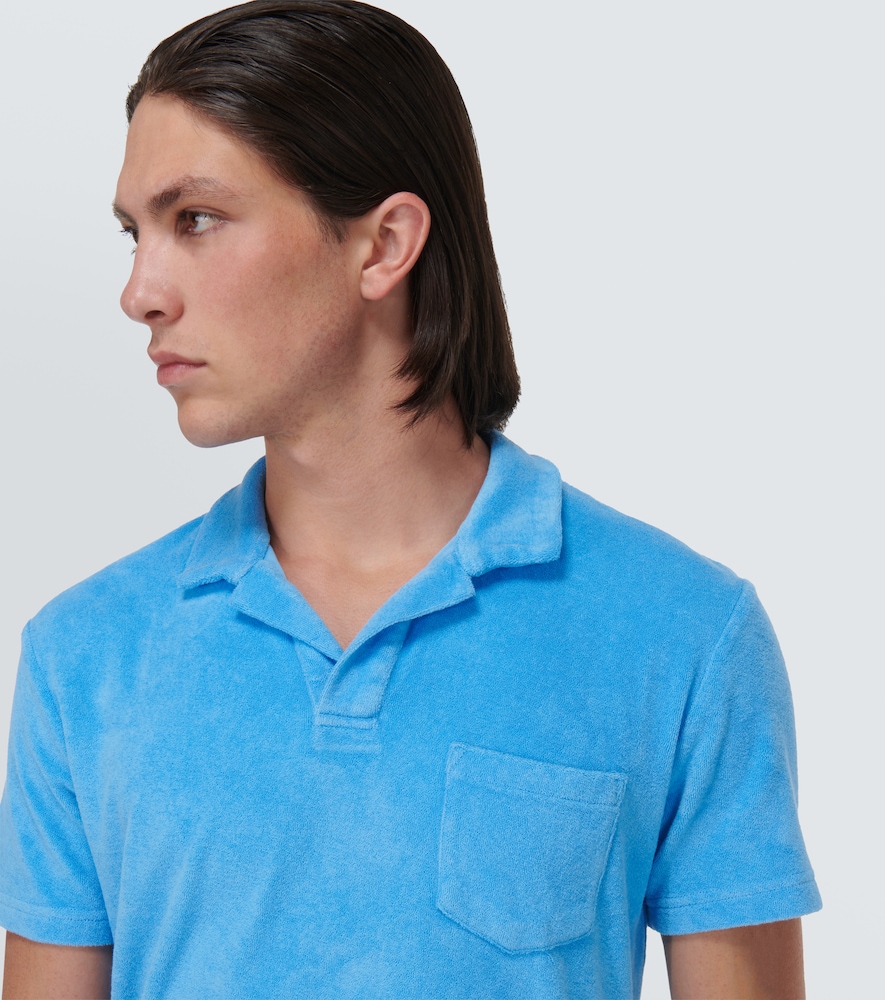 Dr. No cotton terry polo shirt