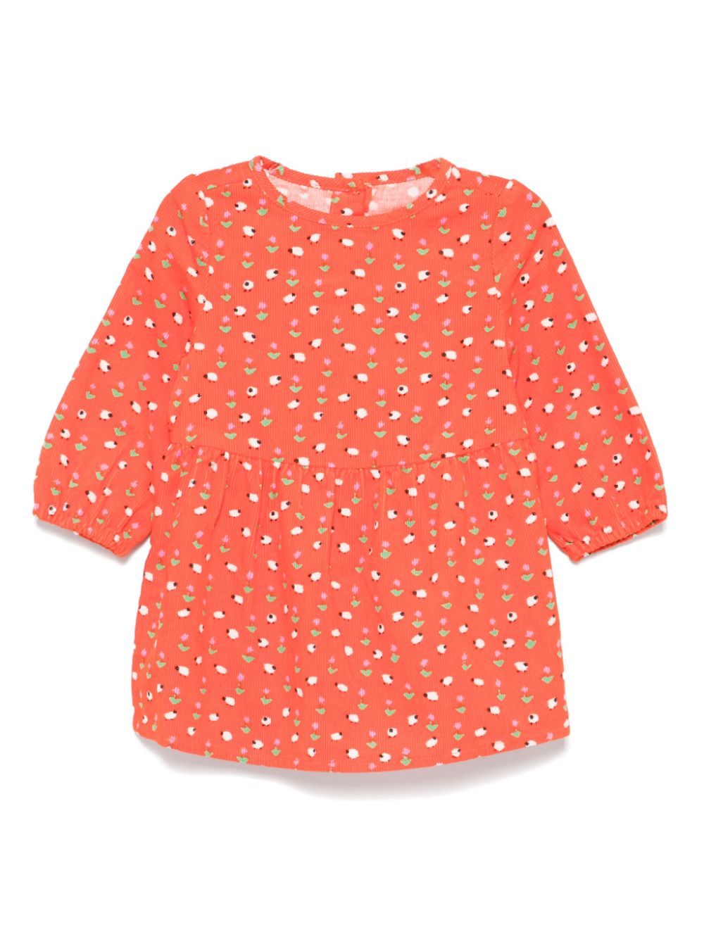 Sheep-printed dress - Orange