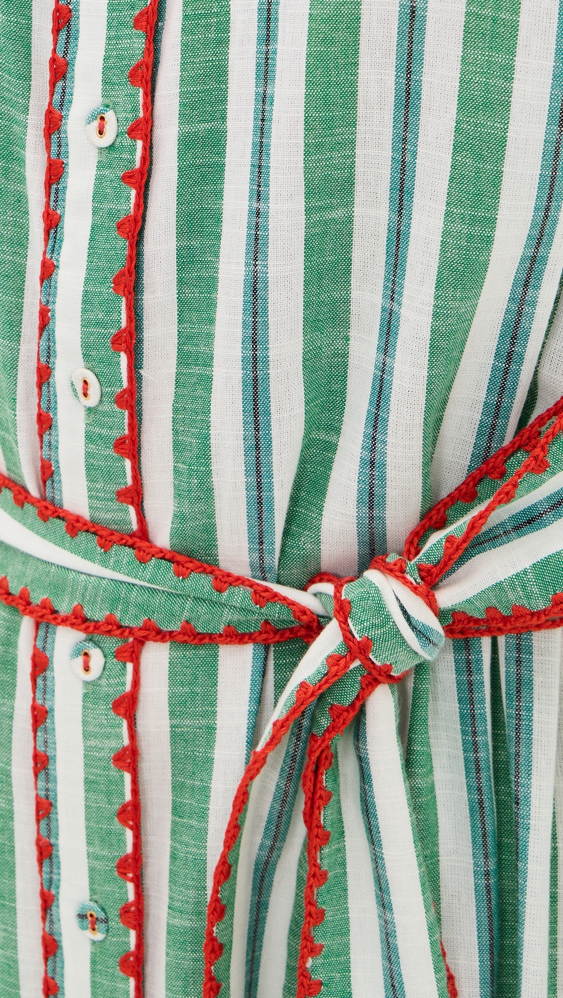 Valerie Caftan Green Stripe XL