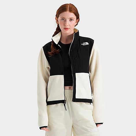 Women's Retro Denali Jacket in White Dune/TNF Black