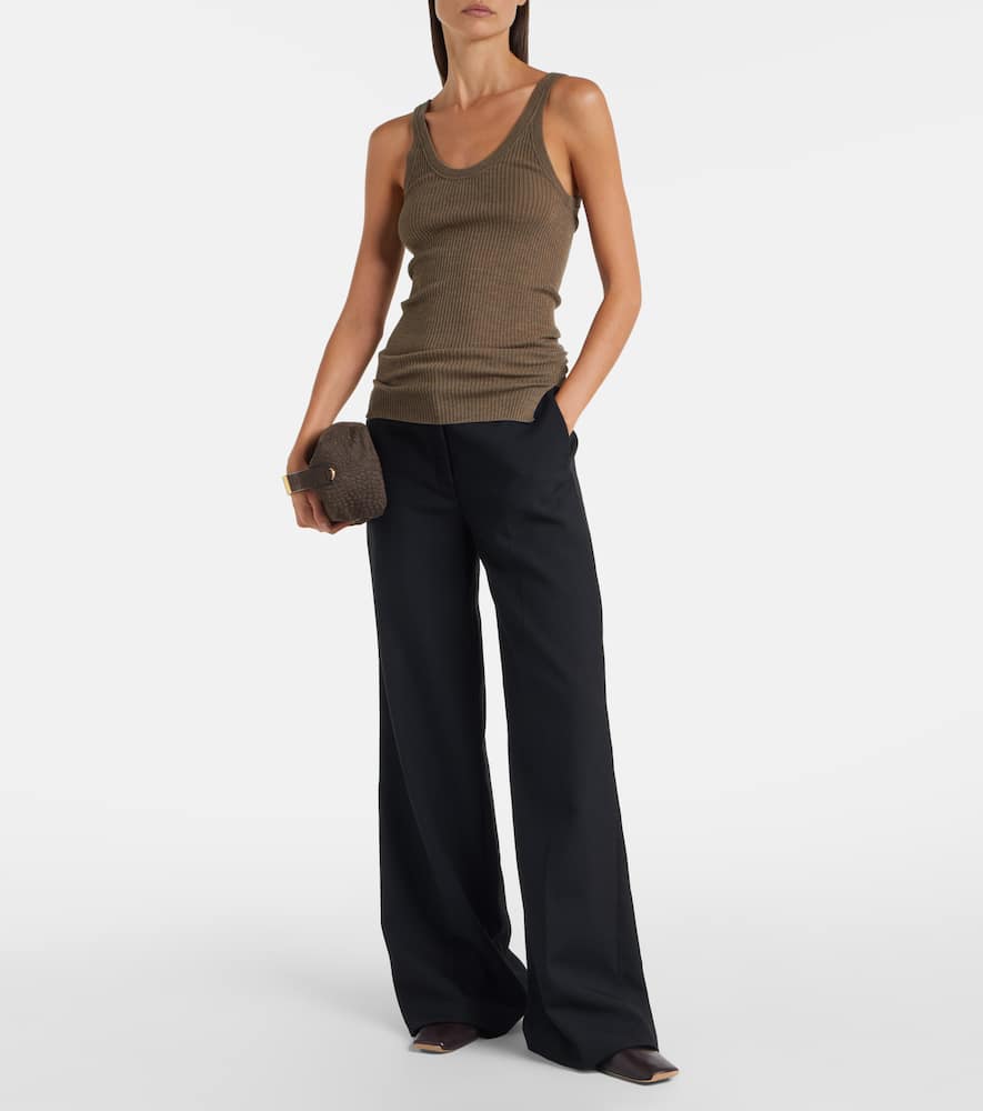 Ella ribbed-knit wool tank top