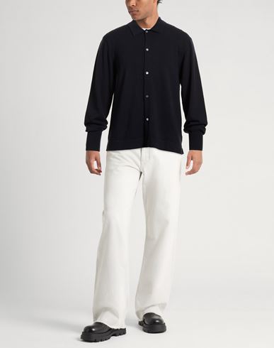 Officine Générale Man Cardigan Navy Size L Virgin Wool