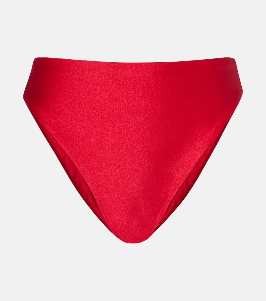 Incline high-rise bikini bottoms