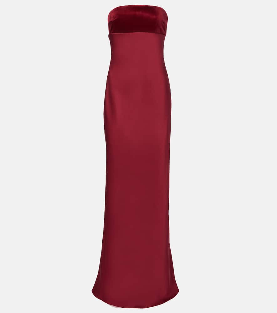 Baia cotton satin maxi dress