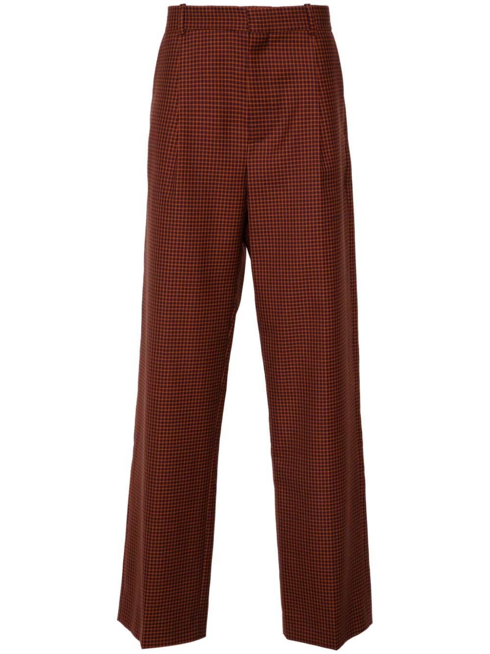 Checked trousers - Red